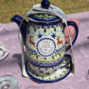 Ceramic Teapot with Cup